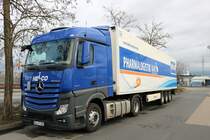 HELCO Mercedes Benz Actros am 06.01.19 in Hanau Hafen 