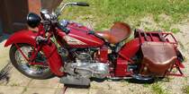Indian Scout, US-amerikanisches Motorrad aus den 1930er Jahren, Juli 2013
