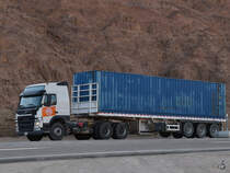 Ein Volvo FM Mitte Dezember 2018 auf der Sinai-Halbinsel.