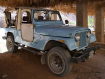 Ein Jeep Wrangler Mitte Dezember 2018 auf der Sinai-Halbinsel.