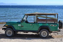 Ein Jeep Wrangler Mitte Dezember 2018 auf der Sinai-Halbinsel.