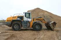 Liebherr 566 Radlader am 12.01.19 in Bad Vilbel diese Stelle war frei zugänglich