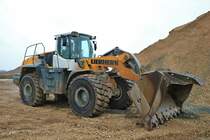 Liebherr 566 Radlader am 12.01.19 in Bad Vilbel diese Stelle war frei zugänglich