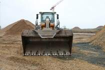 Liebherr 566 Radlader am 12.01.19 in Bad Vilbel diese Stelle war frei zugänglich