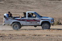 Ein Pick Up von Toyota Mitte Dezember 2018 auf der Sinai-Halbinsel.