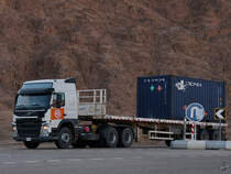 Ein Volvo FM Mitte Dezember 2018 auf der Sinai-Halbinsel.