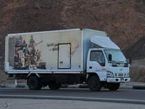 Ein Chevrolet NPR Jumbo 8000 Mitte Dezember 2018 auf der Sinai-Halbinsel.