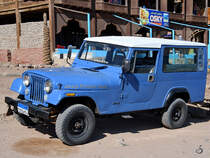 Ein Jeep Wrangler Mitte Dezember 2018 in der Nähe von Dahab auf der Sinai-Halbinsel.
