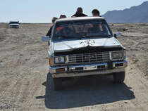 Ein Pick Up von Toyota Mitte Dezember 2018 auf der Sinai-Halbinsel.