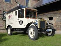 Fleur de Lys Newark Paketwagen aufgenommen am 06.10.2018, Oldtimertage Linslerhof