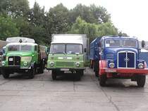Eine kleine Parade des G�terkraftverkehr Krotscham Rothensehma beim Bulldogtreffen in Markleeberg 2007