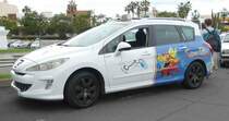 =Peugeot als Taxi steht am Loro-Parque/Teneriffa, 01-2019
