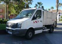 =VW Crafter als Entsorungsfahrzeug unterwegs im Januar 2019 in Playa de las Americas