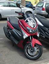 =Yamaha-Roller steht im Januar 2019 in Playa de las Americas