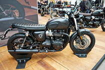 Triumph Bonneville T120/T120 Black. 1200ccm und 80PS. Foto: Berliner Motorrad Tage, BMT, 08.02.2019
