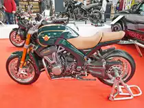 Horex VR6. 6-Zylinder-Motor mit 1218ccm und 163PS bei 8800U/min. Vmax 250km/h. Foto: Berliner Motorrad Tage, BMT, 08.02.2019 