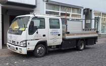 =Isuzu NPR von MÜLLER+BUG steht im Februar 2019 in Fulda