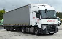 =Renault-Sattelzug rastet an der A 7 im Oktober 2018