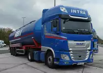 =DAF XF-Silozug rastet an der A 7 im Oktober 2018
