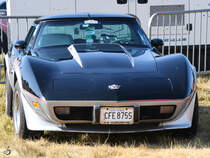 Eine Corvette C3 Mitte Juli 2018 in Fairford.