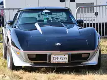 Eine Corvette C3 Mitte Juli 2018 in Fairford.