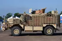 Der Ridgback ist ein geschütztes Patrouillenfahrzeug auf der Basis der Cougar-Familie. (Fairford, Juli 2018)