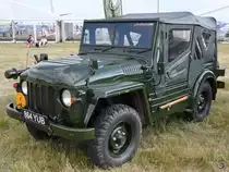 Ein 1/4 Ton 4x4 CT Truck, oder zivil einfach Austin Champ Mitte Juli 2018 in Fairford.
