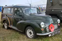 Ein Morris Minor 1000 Kombi Mitte Juli 2018 in Fairford.