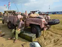 Der Land Rover  Pink Panther  Mitte Juli 2018 in Fairford.