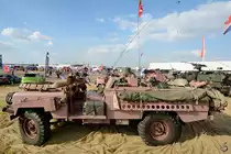 Der Land Rover  Pink Panther  Mitte Juli 2018 in Fairford.
