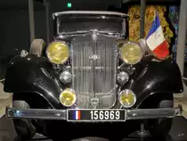 Ein von Charles de Gaulle genutztes Horch 830 BL Cabriolet im Militärhistorischen Museum der Bundeswehr. (Dresden, April 2017)