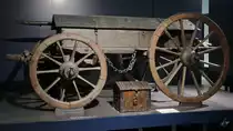 Ein Munitionswagen von 1809 im Militärhistorischen Museum der Bundeswehr. (Dresden, April 2017)