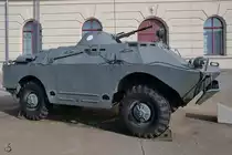 Der voll amphibischer Schützenpanzerwagen BRDM-2 (SPW-40P2) im Militärhistorischen Museum der Bundeswehr. (Dresden, April 2017)