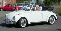 =VW Käfer Cabrio bei der DMV Classic-Tour im August 2018