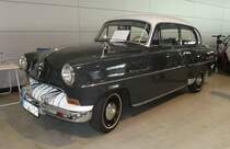 =Opel Olympia, Bj. 1953, steht bei den Retro Classics in Stuttgart, 03-2019