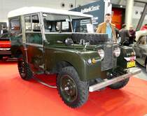 =Landrover, steht bei den Retro Classics in Stuttgart, 03-2019