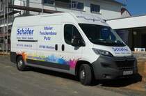 =Citroen Jumper der Firma SCHÄFER steht im März 2019 auf einer Baustelle in Petersberg-Marbach