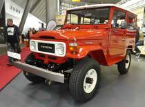 =Toyota Land Cruiser, ausgestellt bei den Retro Classics in Stuttgart, 03-2019