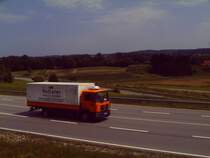 Ein  MAN LKW von der firma Rottaler Holz Boden