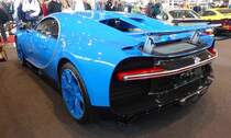 =Bugatti Chiron, gesehen bei den Retro Classics in Stuttgart, 03-2019
