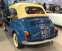 =Fiat Nuova 500, gesehen bei den Retro Classics in Stuttgart, 03-2019