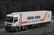 MAN TGA 18.430 D20 CommonRail der G�nter Diecker K�hltransporte. (02.03.2009)
