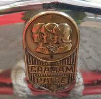 =Frontemblem des GRAHAM PAIGE Sport, Bj. 1929, ausgestellt bei der Technorama Kassel im März 2019