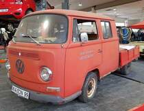 =VW T2 Pritsche, gesehen bei der Technorama Kassel im März 2019