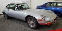 =Jaguar E-Type, ausgestellt bei der Technorama Kassel im März 2019