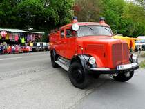 DAIMLER-BENZ L3500 mit Metz-Aufbau(ehemals FF-Roth, trifft bei einer Oldtimerveranstaltung in St. Martin/Innkr. ein; 190428