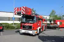 Feuerwehr Heppenheim Mitte MAN DLK 23/12 (Florian Heppenheim 01/30-01) am 01.05.19 beim Tag der offenen Tür 