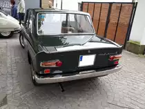 Heckansicht eines Lancia Fulvia Berlina 2C. 12. Oldtimertreffen in Essen-Kettwig am 01.05.2019.