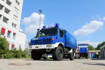 THW Heppenheim Mercedes Benz Unimog U1300 am 01.05.19 beim Tag der offenen Tür der Feuerwehr