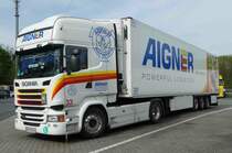 =Scania R 450 der Spedition  AIGNER  rastet im April 2019 an der A3